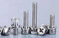 High Tensile Automotive 25mm Stainless Steel Sems Screws , Hex Head Sems Countersunk