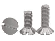 Finish Carbon Steel Slotted Countersunk Wood Screws Zinc Plated  M2.5 X 6mm - M16 X 200mm
