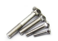 Dome Head Carriage 304 Stainless Steel Screws , Mushroom Head Square Neck Bolts