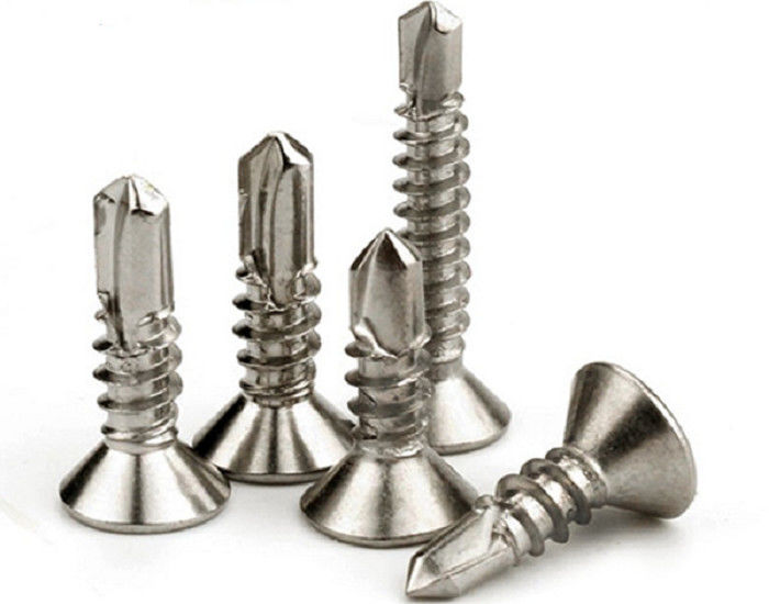 Phillips Countersunk Head Tek Screw, Flat Head Drill Point, Self Drillers and Self Tapping Screw