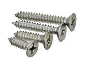 #10 X 1 1/2 &quot; Self Tapping Flat Head Metal Screws Type A  316 Stainless Steel DIN7982