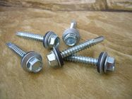 DIN7504K hex washer head stainless steel self drilling screw with EPDM, stainless steel roofing screw
