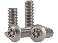 Brass / Steel Machine Screws , Tamper Resistant Button Head Torx Machine Screws