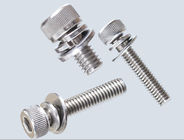 Poly Vinyl Chloride Knurled Cap Stainless Steel Sems Screws With Captive Washer A2 A4