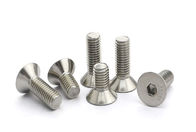 Square Drive Allen Key Steel Machine Screws , M6 Stainless Steel Countersunk Bolts