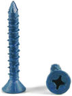 Heavy Duty Screws For Concrete And Block  Blue Ruspert Coating Corrosion Resistance