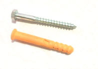 10mm X 100mm Nylon Nail Anchor With Hex Wood Screw For Perforated Brick Lightweight Concrete