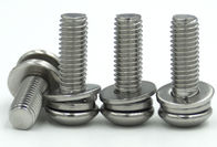 Button Head Hex Socket Cap Stainless Steel Sems Screws , Double Washers Metric Sems Screws