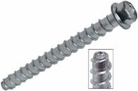 Large Diameter Hex Washer Serrated Self Tapping Concrete Screw Anchors Zinc Plated 3/8 &quot; X 3 &quot;