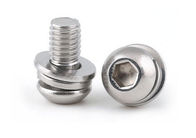 Stainless Steel Button Head Hex Socket Head Cap Screw Sems By Lock Washer Assembly