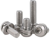 Stainless Steel Button Head Hex Socket Head Cap Screw Sems By Lock Washer Assembly