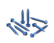 Industrial Hex Washer Head Ceramic Concrete Screw Fasteners With Notched Dacromet Coating