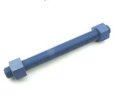 Xylan Blue Heavy Duty Threaded Rod With Heavy Nuts 1/2 &quot;-13 X 3-1/4 &quot; 1000 - 4000mm