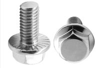 1/4-20x3/4 &quot; Serrated Polished Stainless Steel Flange Bolts Metric Thread 30mm 40mm 80mm