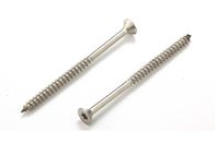 Sus304 Sus316 Chipboard Flooring Screws For Plywood , Yellow Zinc Plated