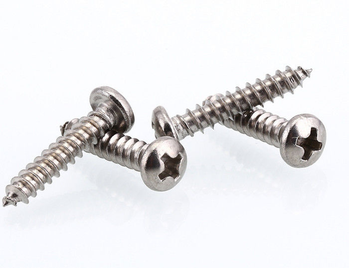 Full Thread Phillips Drive Pan Head Self Tapping Finish Screws Stainless Steel To Drill Into Metal