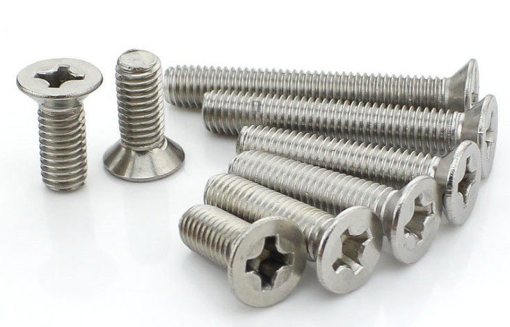 M5 A2  Small White 1 2 Inch Steel Machine Screws Hardware Pozi / Combined Drive