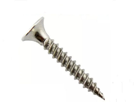 18 - 8 Stainless Steel Bugle Head Drywall Screw , Philips Drive Fine Thread Wood Screws