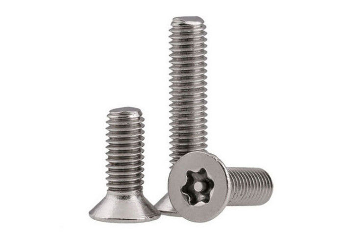 M6 M10 6 Lobe Pin Security Stainless Steel Screws Full Threaded For Motorcycles