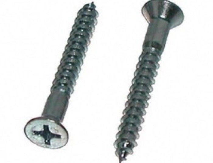 Partical Thread Cross Recessed Countersunk Flat Head Screw DIN7997 Into Steel