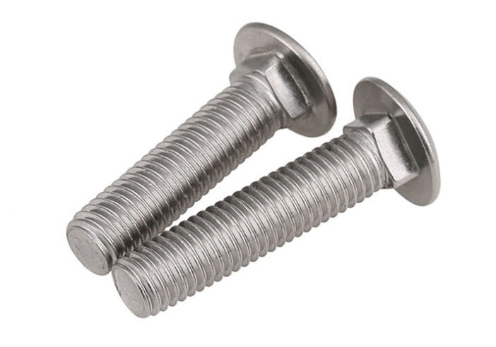 5/16 &quot; - 18 X 2 &quot; Stainless Steel Screws , Square Neck 316 Stainless Steel Carriage Bolts